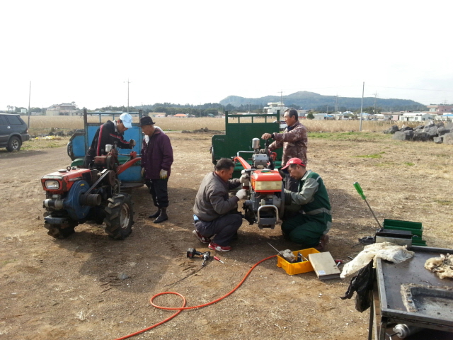 희망나눔봉사단 11월중 농기계 순회수리 봉사활동 실시
